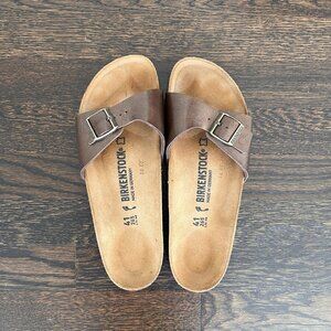 Birkenstock Madrid Sandals, Size 10/41, Bronze, barely worn!